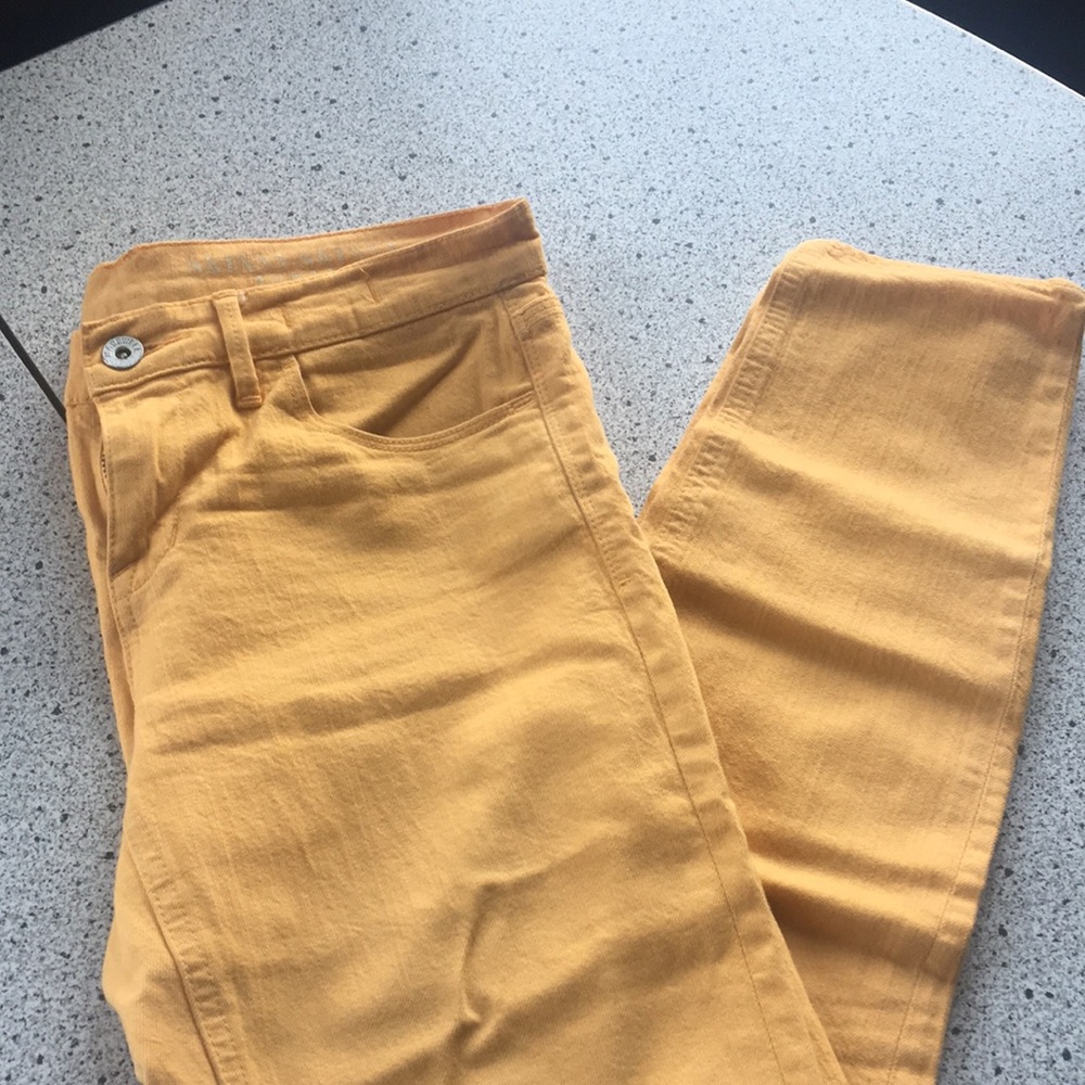 Madewell marigold skinny ankle pants